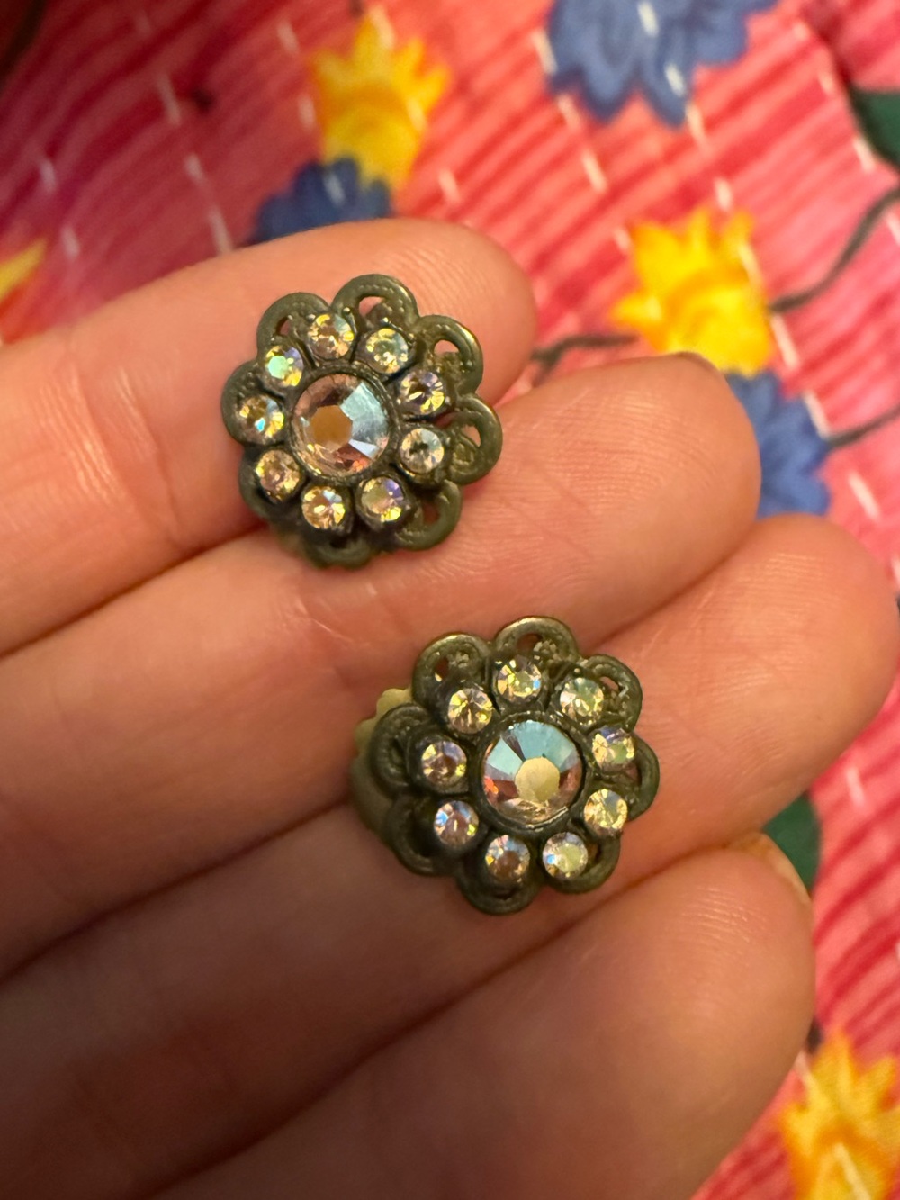 Sorrelli Flower Crystal Stud Earrings